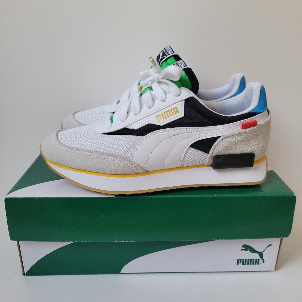 PUMA Future Rider Unity "White/Multicolor" Shoe - Picture 5 of 8